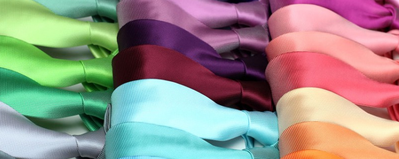 Einfarbige Krawatten im 10er Pack